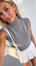 Kivie Pleated Mini Skort - Off White