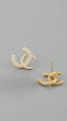 Mia Lux Stud Earrings - Gold