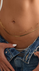 Lumi Double Strand Waist Chain - Gold