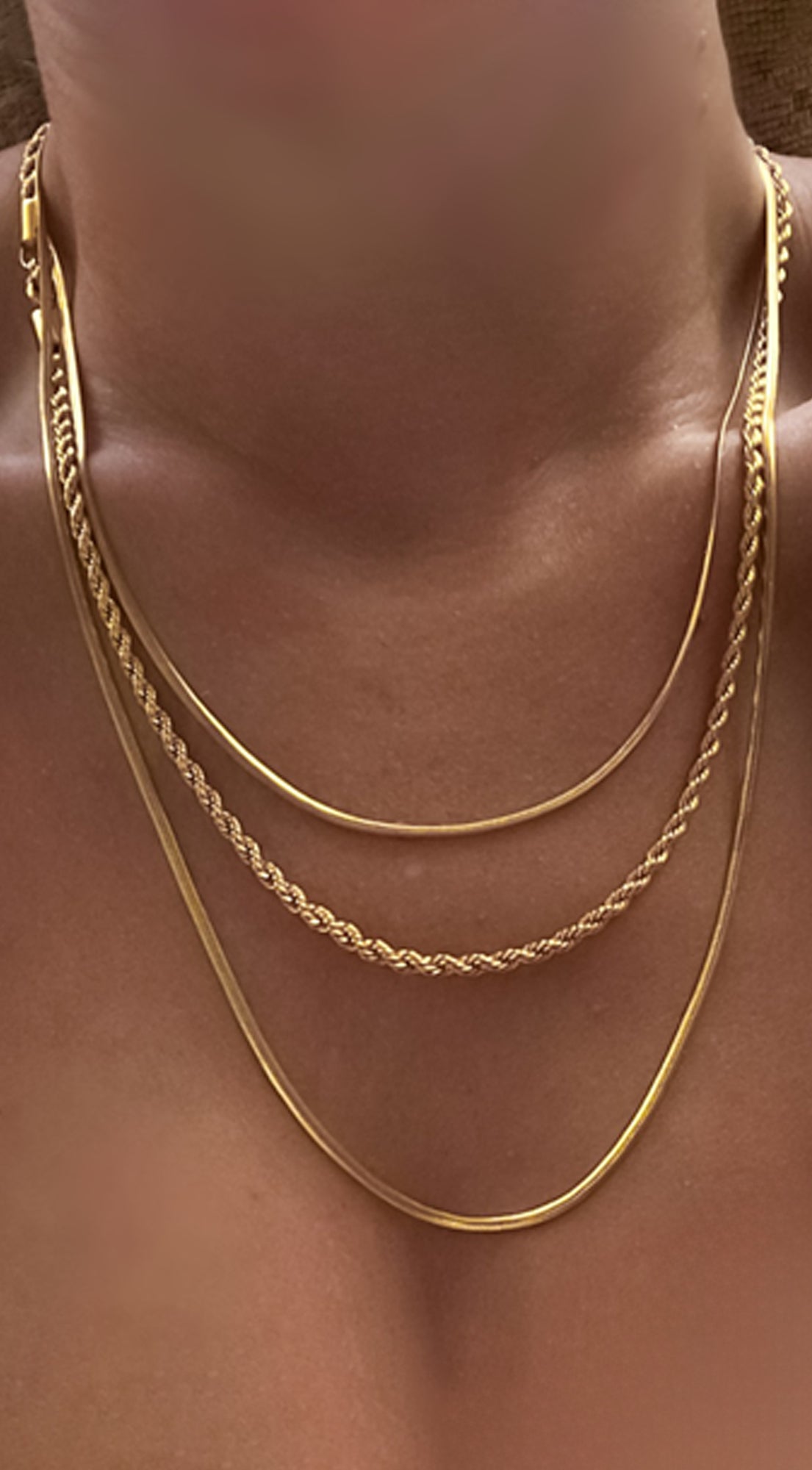 Ecliptic Luxe 18k Layered Chain Necklace - Gold