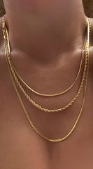 Ecliptic Luxe 18k Layered Chain Necklace - Gold
