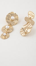 Portofino Pearl Drop Earrings - Gold