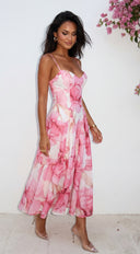Elaroise Floral Maxi Dress - Pink Multi