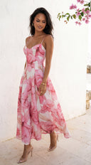 Elaroise Floral Maxi Dress - Pink Multi