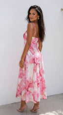 Elaroise Floral Maxi Dress - Pink Multi