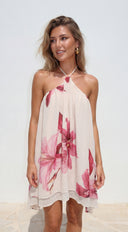 Endless Summer Mini Dress - Cream Multi
