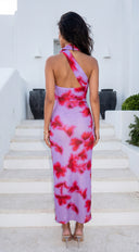 Sunset Bloom Maxi Dress - Purple