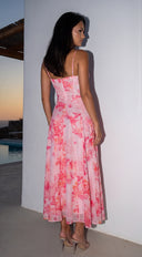 Kels Floral Maxi Dress - Pink Multi