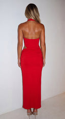 Scarlet Heat Maxi Dress - Red