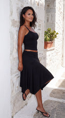 City Muse Midi Skirt Set - Black