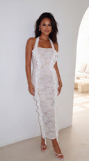 Calienne Lace Maxi Dress - White