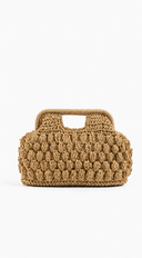 Positano Crochet Handbag - Beige