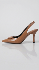 Rihanna Sling back Heel styled on foot additional angle