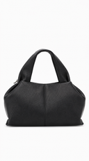 Sophia Lux Soft PU Leather Handbag - Black