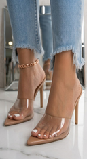 Gia Pointy Toe Heels - Mocha Beige