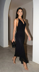 Lecce Halter Maxi Dress - Black
