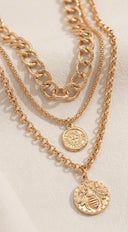 Retro Chains Multi Necklace - Gold