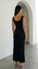 Astra Cut Out Maxi Dress - Black