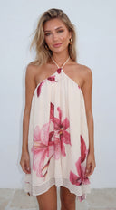 Endless Summer Mini Dress - Cream Multi