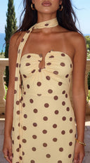 Solstice Polka Dot Maxi Dress - Yellow