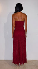 Love Story Lace Maxi Dress - Red