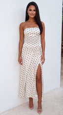 Paris Nights Skirt Set - Beige