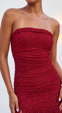 Love Story Lace Maxi Dress - Red
