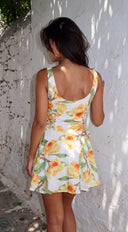 Sun Daze Floral Mini Dress - Yellow