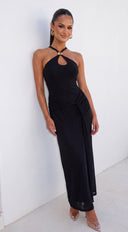 Romilly Halter Maxi Dress - Black