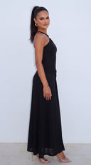 Romilly Halter Maxi Dress - Black