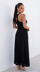 Romilly Halter Maxi Dress - Black