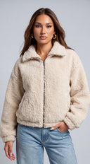 Copenhagen Sherpa Jacket - Cream Beige