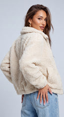 Copenhagen Sherpa Jacket - Cream Beige