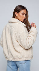 Copenhagen Sherpa Jacket - Cream Beige