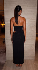 Scarlet Heat Maxi Dress - Black