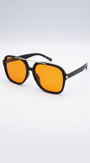 Soleil Aviator Tinted Sunglasses - Orange