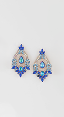 All I Need Blue Crystal Drop Earrings