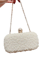 Opal Essence Pearl Clutch - Gold