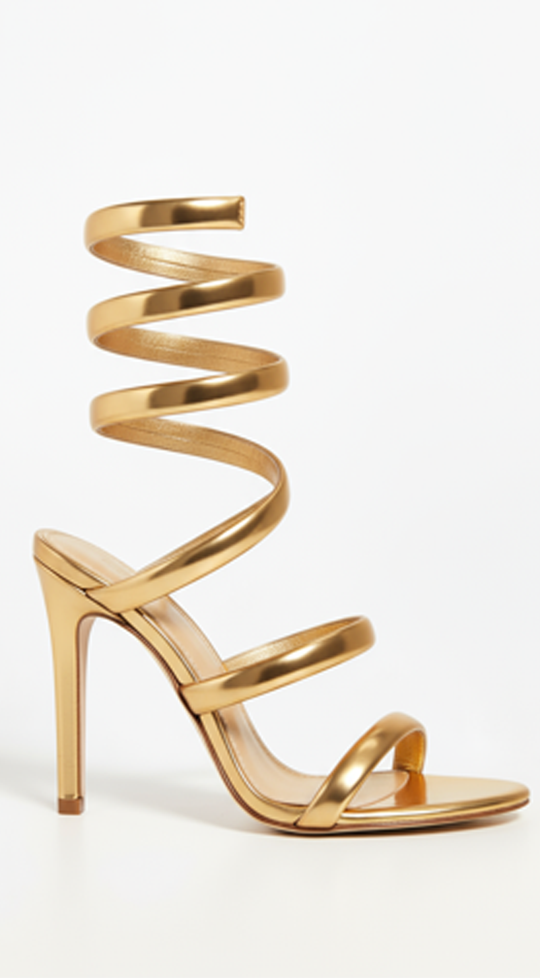 Cavarelli Coiled Sandal Heels - Gold
