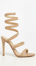 Cavarelli  Coiled Sandal Heels - Nude