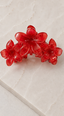 Tropical Plumeria Flower Claw Clip - Red