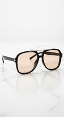 Soleil Aviator Tinted Sunglasses - Tan