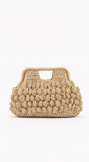 Positano Crochet Handbag - Ivory