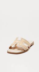 Valenza H Flat Sandal - White