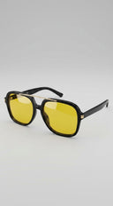 Soleil Aviator Tinted Sunglasses - Yellow