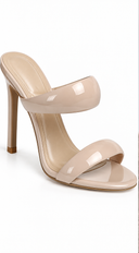 Zarae Single Sole High Heel Mules - Nude