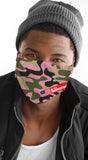 Camo Print Pink Reusable Face Mask