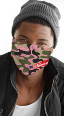 Camo Print Pink Reusable Face Mask