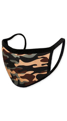 Camo Green Print Reusable Face Mask