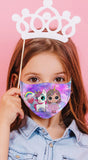 Unicorn Friends Multi Purple Reusable Kids Face Mask